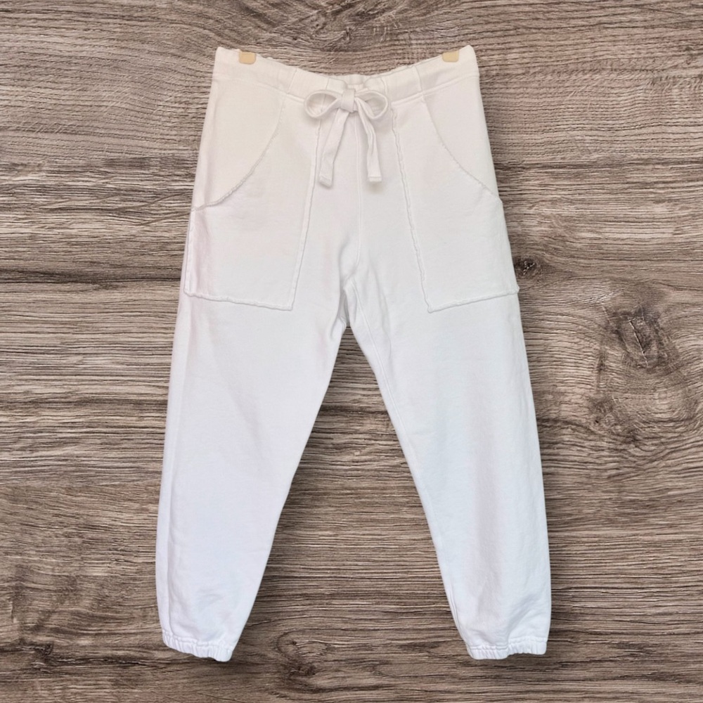 921 Frank & Eileen Eamon Joggers White Cotton Triple Fleece XS